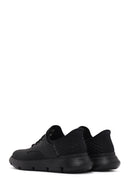 Skechers Men's Black Gervin Leather Sneakers | Derimod Skechers Men's Black Gervin Leather Sneakers | Derimod
