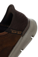 Skechers Men's Brown Garza Gervin Leather Sneaker | Derimod Skechers Men's Brown Garza Gervin Leather Sneaker | Derimod
