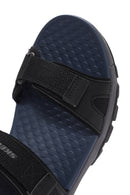 Skechers Men's Black Tresmen - Ryer Fabric Sandals | Derimod Skechers Men's Black Tresmen - Ryer Fabric Sandals | Derimod