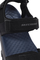 Skechers Men's Black Tresmen - Ryer Fabric Sandals | Derimod Skechers Men's Black Tresmen - Ryer Fabric Sandals | Derimod