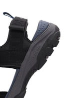 Skechers Men's Black Tresmen - Ryer Fabric Sandals | Derimod Skechers Men's Black Tresmen - Ryer Fabric Sandals | Derimod