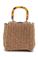 Women's Straw Handbag | Derimod Women's Straw Handbag | Derimod