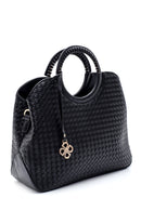 Women's Knitted Pattern Shoulder Bag | Derimod Women's Knitted Pattern Shoulder Bag | Derimod