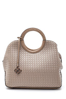 Women's Knitted Pattern Shoulder Bag | Derimod Women's Knitted Pattern Shoulder Bag | Derimod