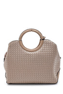Women's Knitted Pattern Shoulder Bag | Derimod Women's Knitted Pattern Shoulder Bag | Derimod