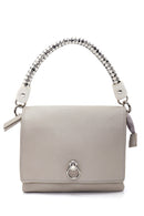 Kadın Gri Suni Deri Omuz Çantası | Derimod Kadın Gri Suni Deri Omuz Çantası | Derimod