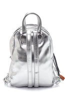 Kadın Gümüş Suni Deri Sırt Çantası | Derimod Kadın Gümüş Suni Deri Sırt Çantası | Derimod
