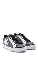 Kadın Yıldızlı Simli Sneaker | Derimod Kadın Yıldızlı Simli Sneaker | Derimod