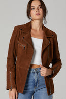 Mayfair Kadın Süet Deri Ceket | Derimod Mayfair Kadın Süet Deri Ceket | Derimod