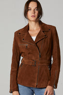 Mayfair Kadın Süet Deri Ceket | Derimod Mayfair Kadın Süet Deri Ceket | Derimod