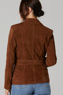 Mayfair Kadın Süet Deri Ceket | Derimod Mayfair Kadın Süet Deri Ceket | Derimod