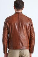 Alanzo Erkek Camel Deri Ceket | Derimod Alanzo Erkek Camel Deri Ceket | Derimod