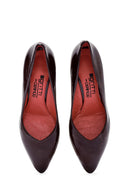 Derimod Gritti Women's Burgundy Thick Heel Patent Leather Stiletto | Derimod Derimod Gritti Women's Burgundy Thick Heel Patent Leather Stiletto | Derimod