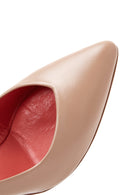 Derimod Gritti Women's Beige Heeled Leather Shoes | Derimod Derimod Gritti Women's Beige Heeled Leather Shoes | Derimod