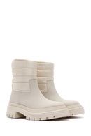 Women's Beige Thick Soled Casual Boots | Derimod Women's Beige Thick Soled Casual Boots | Derimod