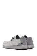 Skechers Men's Gray Melson-Nela Sports Sneaker | Derimod Skechers Men's Gray Melson-Nela Sports Sneaker | Derimod