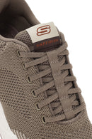 Skechers Men's Beige Corliss - Dorset Lace-Up Fabric Sneakers | Derimod Skechers Men's Beige Corliss - Dorset Lace-Up Fabric Sneakers | Derimod
