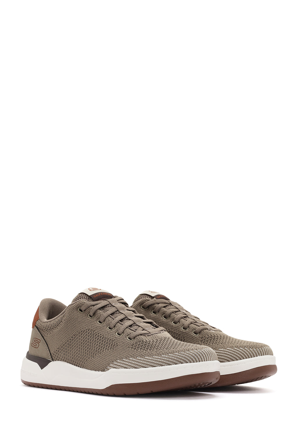 Skechers Erkek Bej Corliss - Dorset Bağcıklı Kumaş Sneaker