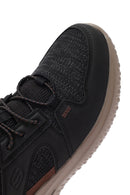 Skechers Men's Black Delson 3.0 Fabric Sneaker | Derimod Skechers Men's Black Delson 3.0 Fabric Sneaker | Derimod