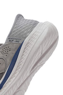 Skechers Men's Grey Slade Lace-Up Thick Sole Fabric Sneakers | Derimod Skechers Men's Grey Slade Lace-Up Thick Sole Fabric Sneakers | Derimod