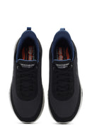 Skechers Men's Black Arch Fit Orvan - Kincade Lace-Up Thick Sole Sneaker | Derimod Skechers Men's Black Arch Fit Orvan - Kincade Lace-Up Thick Sole Sneaker | Derimod