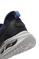 Skechers Men's Black Arch Fit Orvan - Kincade Lace-Up Thick Sole Sneaker | Derimod Skechers Men's Black Arch Fit Orvan - Kincade Lace-Up Thick Sole Sneaker | Derimod