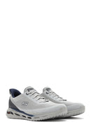 Skechers Men's Grey Arch Fit Orvan - Kincade Lace-Up Thick Sole Sneaker | Derimod Skechers Men's Grey Arch Fit Orvan - Kincade Lace-Up Thick Sole Sneaker | Derimod