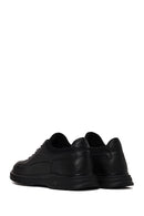 Male Black Lace-up Leather Casual Sneaker | Derimod Male Black Lace-up Leather Casual Sneaker | Derimod