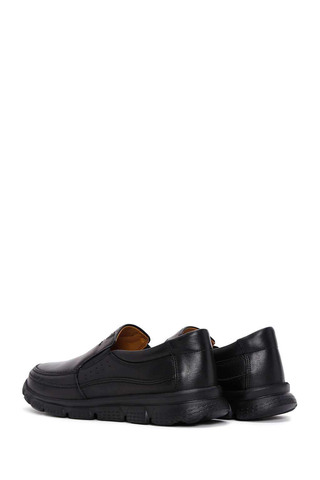 Erkek Siyah Deri Comfort Loafer