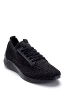 Women's Black Patterned Sneaker | Derimod Women's Black Patterned Sneaker | Derimod