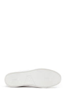 Men's White Lace-Up Leather Sneaker | Derimod Men's White Lace-Up Leather Sneaker | Derimod