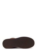 Woman Brown Zip Closure Thick-Soled Suede Boots | Derimod Woman Brown Zip Closure Thick-Soled Suede Boots | Derimod