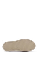 Women's Beige Leather Thick Soled Sneaker | Derimod Women's Beige Leather Thick Soled Sneaker | Derimod