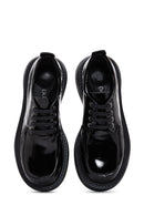 Women's Black Patent Leather Thick Soled Shoes | Derimod Women's Black Patent Leather Thick Soled Shoes | Derimod