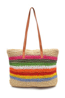 Women's Straw Shoulder Bag | Derimod Women's Straw Shoulder Bag | Derimod