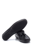Erkek Kroko Deri Püsküllü Loafer | Derimod Erkek Kroko Deri Püsküllü Loafer | Derimod