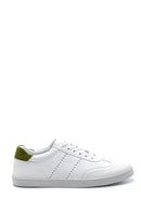 Men's Suede Detailed Leather Sneaker | Derimod Men's Suede Detailed Leather Sneaker | Derimod