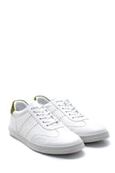 Men's Suede Detailed Leather Sneaker | Derimod Men's Suede Detailed Leather Sneaker | Derimod