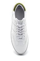 Men's Suede Detailed Leather Sneaker | Derimod Men's Suede Detailed Leather Sneaker | Derimod