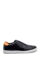 Men's Suede Detailed Leather Sneaker | Derimod Men's Suede Detailed Leather Sneaker | Derimod