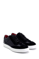Erkek Süet Detaylı Deri Sneaker | Derimod Erkek Süet Detaylı Deri Sneaker | Derimod