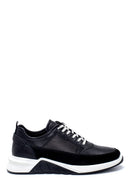 Erkek Süet Detaylı Deri Sneaker | Derimod Erkek Süet Detaylı Deri Sneaker | Derimod