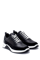 Erkek Süet Detaylı Deri Sneaker | Derimod Erkek Süet Detaylı Deri Sneaker | Derimod