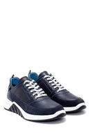 Erkek Süet Detaylı Deri Sneaker | Derimod Erkek Süet Detaylı Deri Sneaker | Derimod
