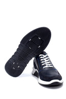 Erkek Süet Detaylı Deri Sneaker | Derimod Erkek Süet Detaylı Deri Sneaker | Derimod
