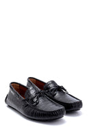 Men's Leather Crocodile Patterned Loafer | Derimod Men's Leather Crocodile Patterned Loafer | Derimod