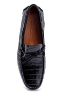 Men's Leather Crocodile Patterned Loafer | Derimod Men's Leather Crocodile Patterned Loafer | Derimod