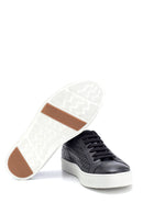 Erkek Örgü Detaylı Deri Sneaker | Derimod Erkek Örgü Detaylı Deri Sneaker | Derimod