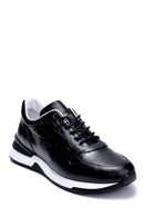 Erkek Deri Kroko Detaylı Sneaker | Derimod Erkek Deri Kroko Detaylı Sneaker | Derimod