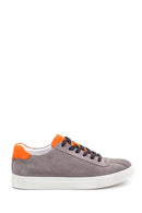 Erkek Deri Süet Detaylı Sneaker | Derimod Erkek Deri Süet Detaylı Sneaker | Derimod
